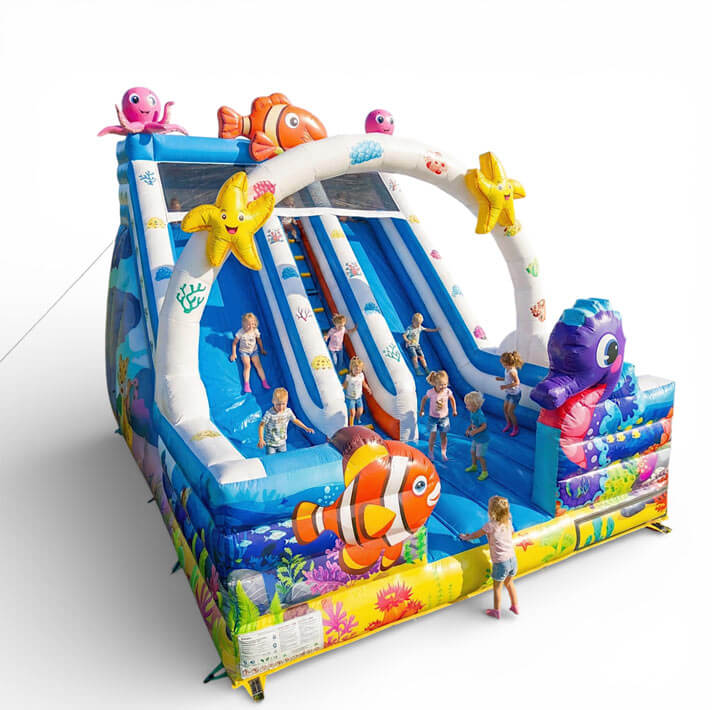 Hüpfburg Rutsche Atlantik mieten bei Happy Fun