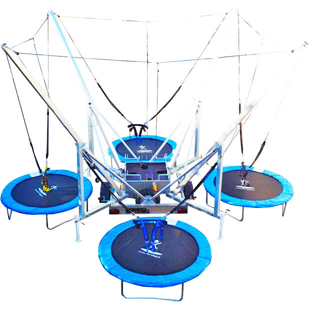 4er Bungee Trampolin mieten – Luftsprünge für Kids & Teenager mieten bei Happy Fun