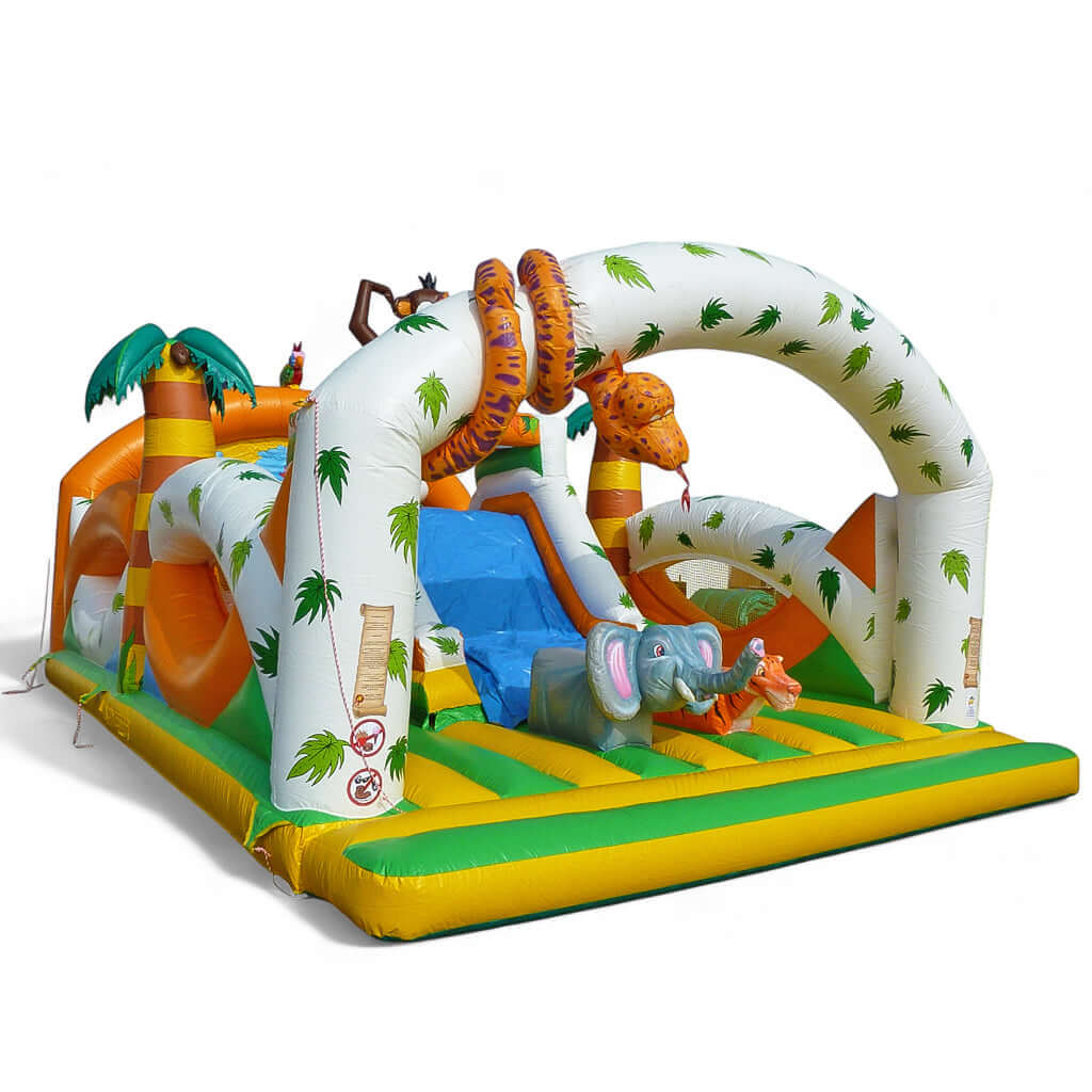 Active Center Hüpfburg Affe – Abenteuer im Dschungel mieten bei Happy Fun