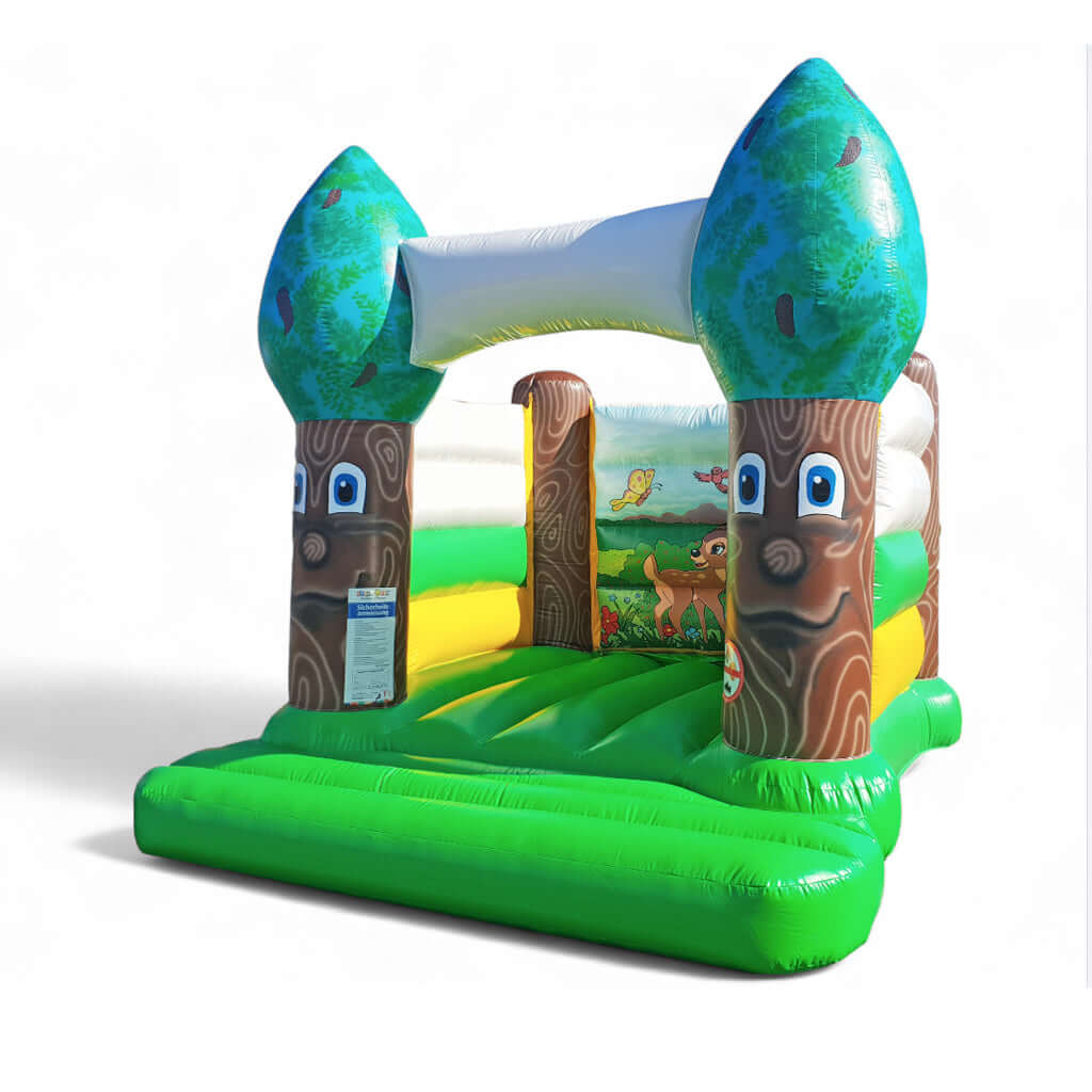 Hüpfburg Wald – Erlebnis im Grünen mieten bei Happy Fun