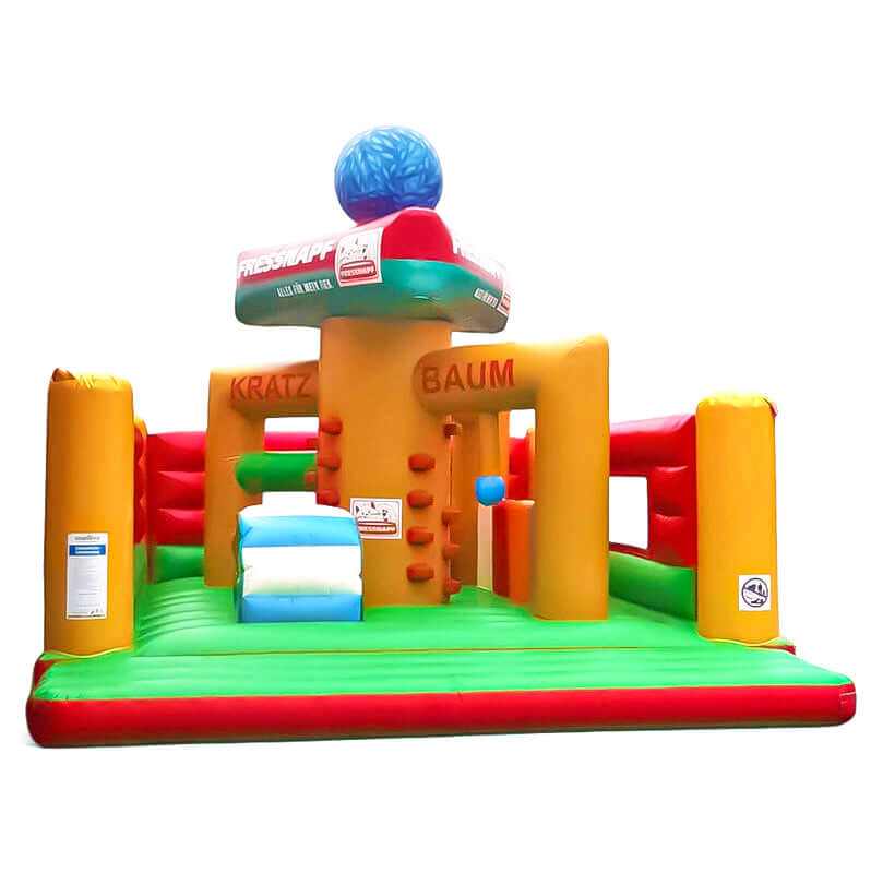 Hüpfburg Kratzbaum Fressnapf - Sonderanfertigung mieten bei Happy Fun
