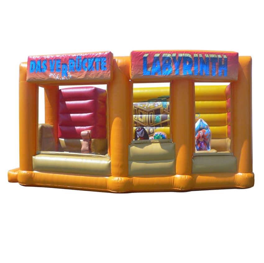 Hüpfburg das verrückte Labyrinth mieten bei Happy Fun