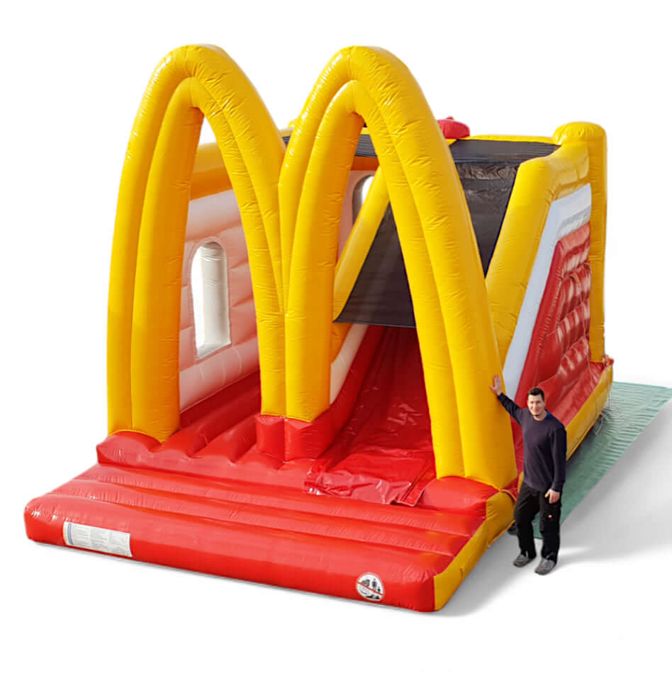 Hüpfburg MC Donald´s mit Rutsche - Sonderanfertigung mieten bei Happy Fun