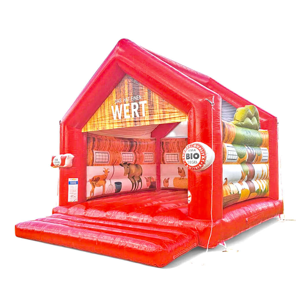 Hüpfburg AMA kostenlos mieten 5x6m - für kleine AMA Freunde mieten bei Happy Fun