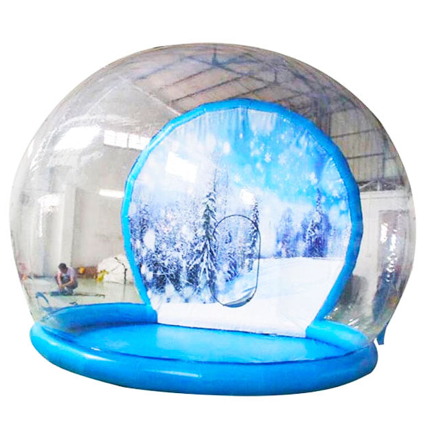 XXL Schneekugel mieten – Begehbare Fotokulisse für Winterträume mieten bei Happy Fun
