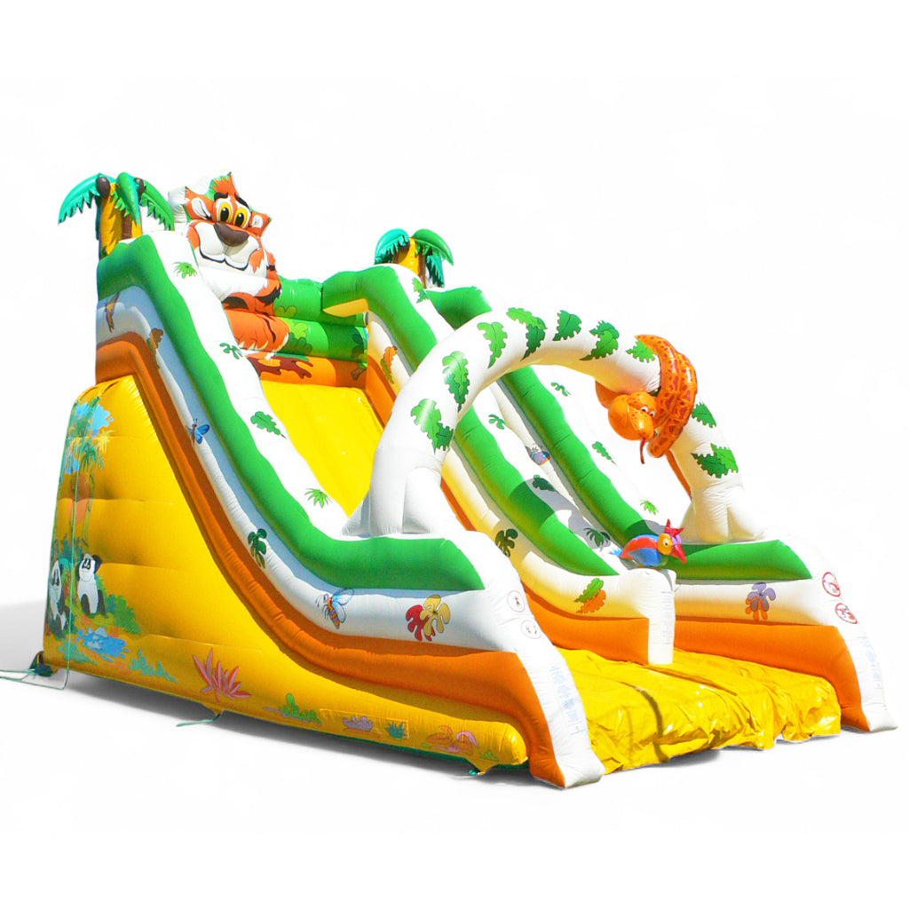 Riesenrutsche Dschungel Maxi mieten 9x6m - Wilde Abenteuer mieten bei Happy Fun
