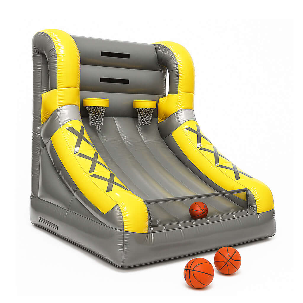 Basketball 2 Spieler – Aufblasbares Eventmodul für spannende Duelle mieten bei Happy Fun
