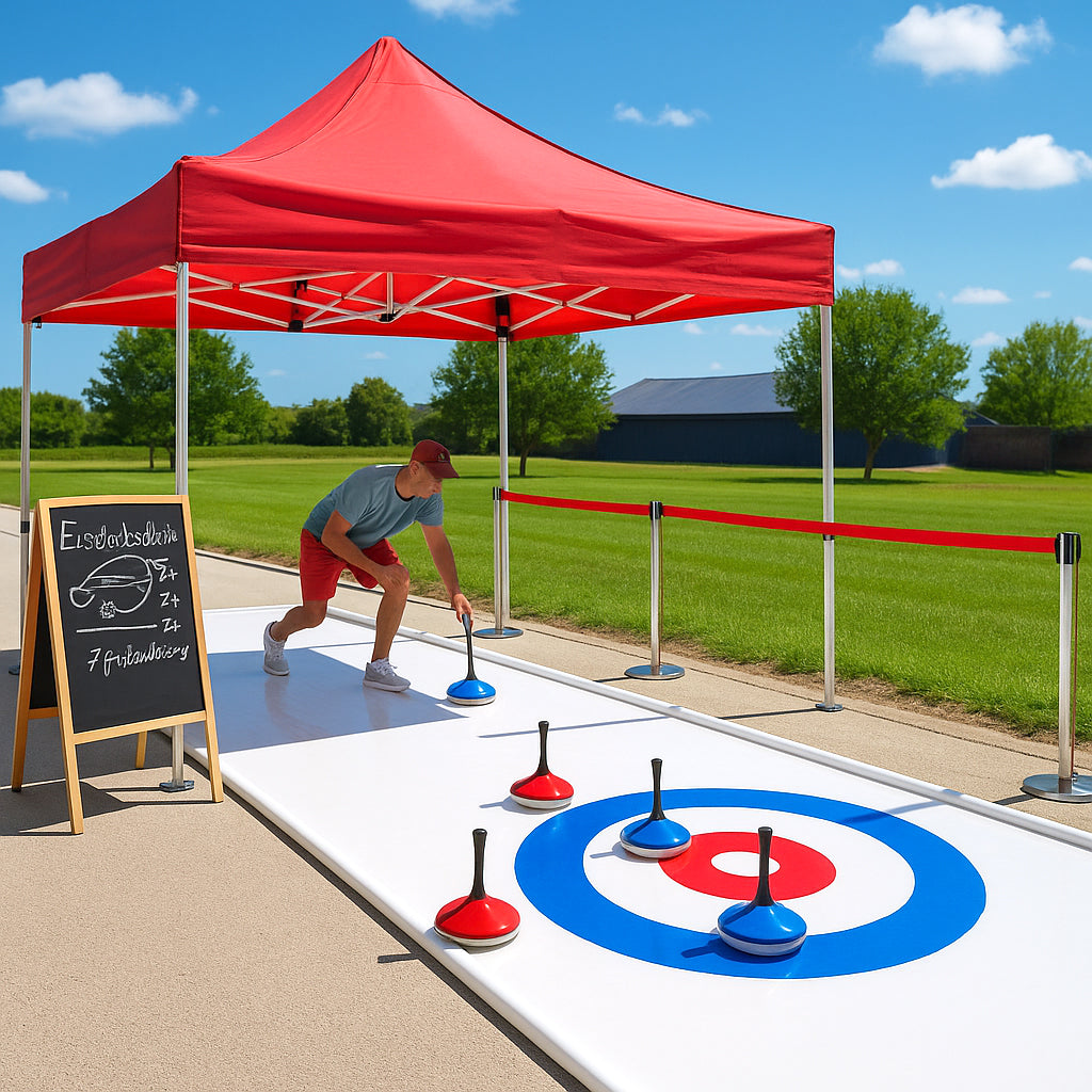 Mobile Eisstockbahn mieten 12x2m mieten bei Happy Fun