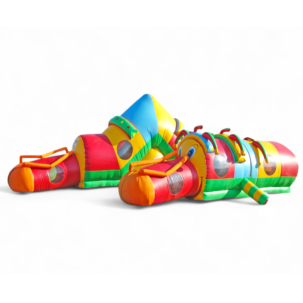 Tunnelspielgerät RAUPE mieten 6x12m - Das Krabbelerlebnis mieten bei Happy Fun