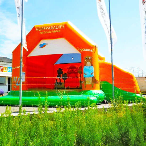 Hüpfburg Therme Hüpfparadies mieten bei Happy Fun