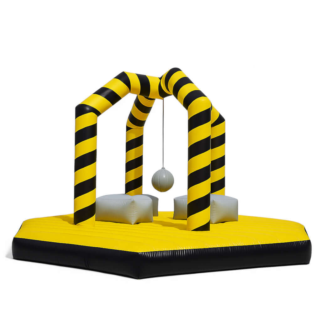 Hüpfburg Abrissbirne mieten 8x8m - Action und Balance - wrecking bal mieten bei Happy Fun
