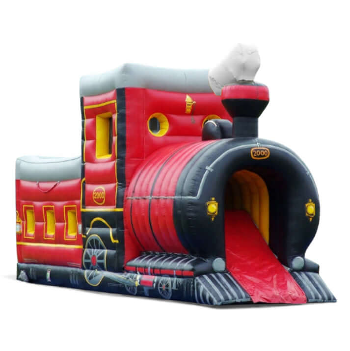 Hüpfburg Lokomotive - Dampflok mieten bei Happy Fun