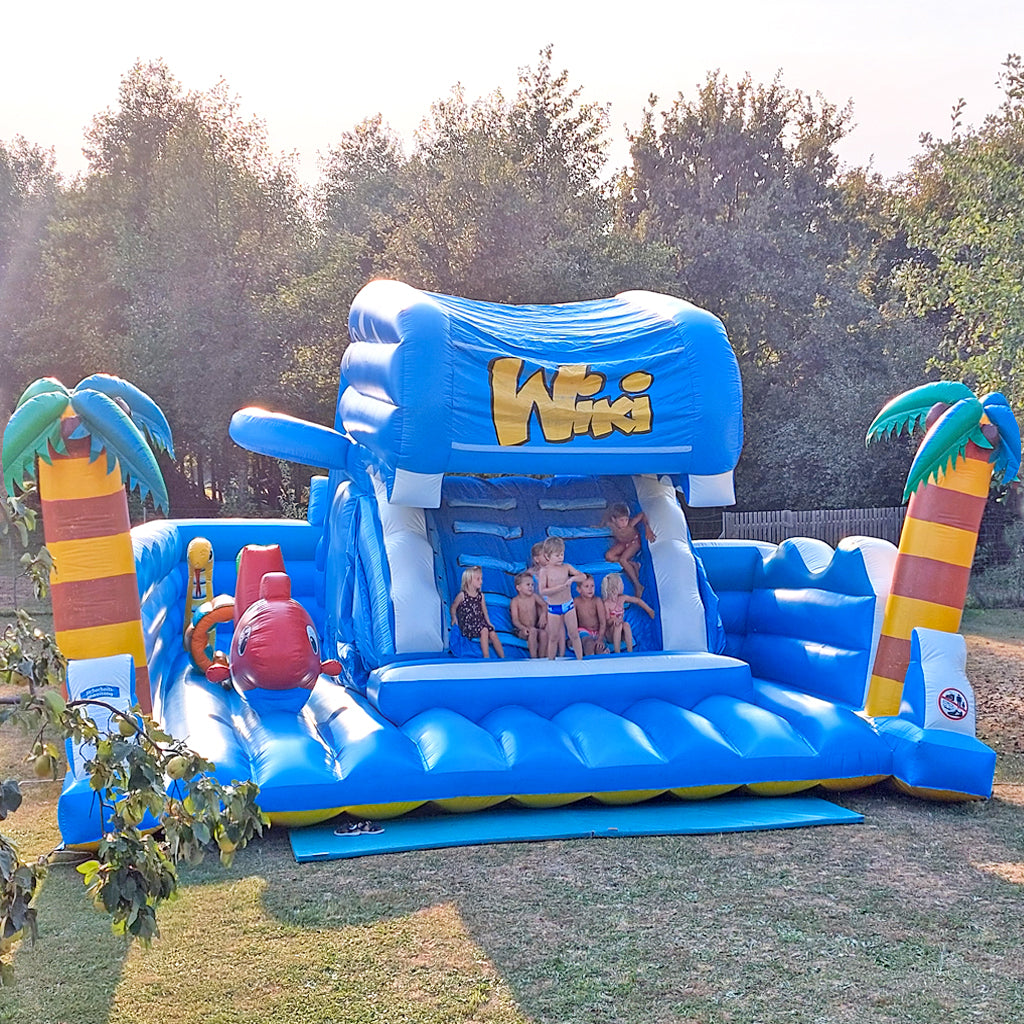 Hüpfburg Maulrutsche Wal mieten 11x6m mieten bei Happy Fun