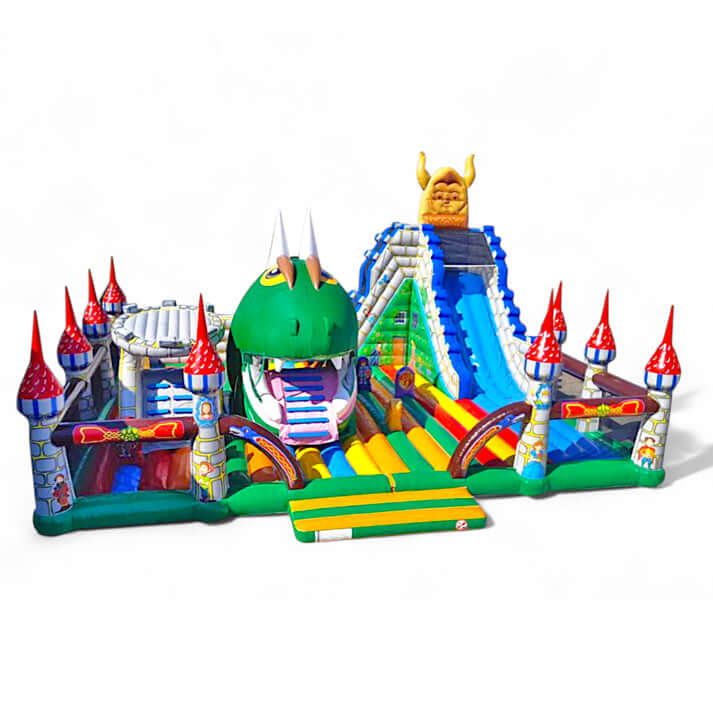 Hüpfburg Drachenwelt Snappy mieten bei Happy Fun