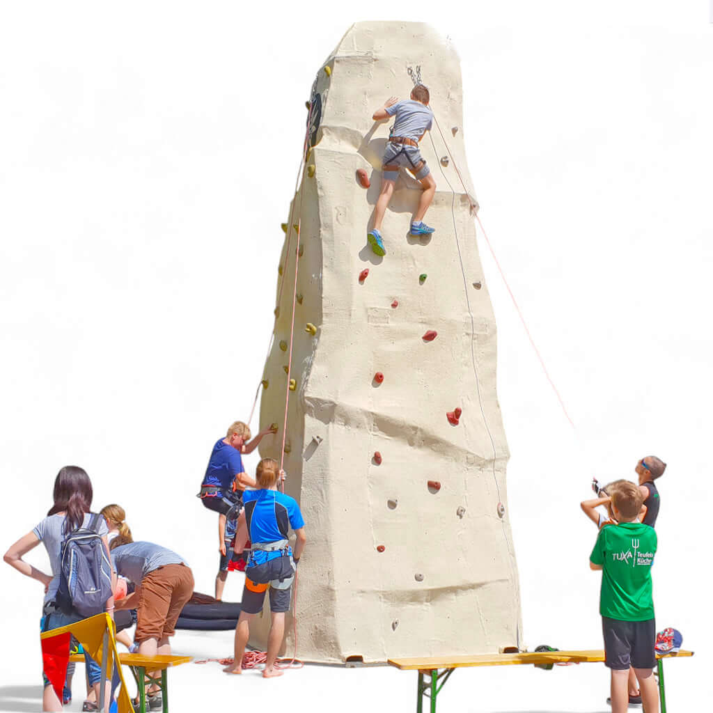 Kletterturm mieten – Adrenalinkick auf 8 Metern Höhe erleben mieten bei Happy Fun