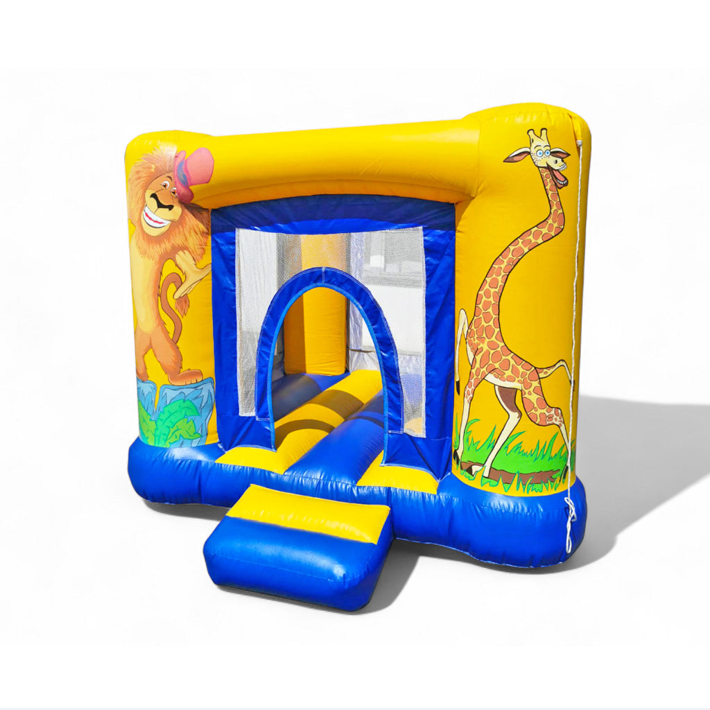Hüpfburg MINI mieten 2,4×2,4m - Madagascar in Kleinstformat mieten bei Happy Fun