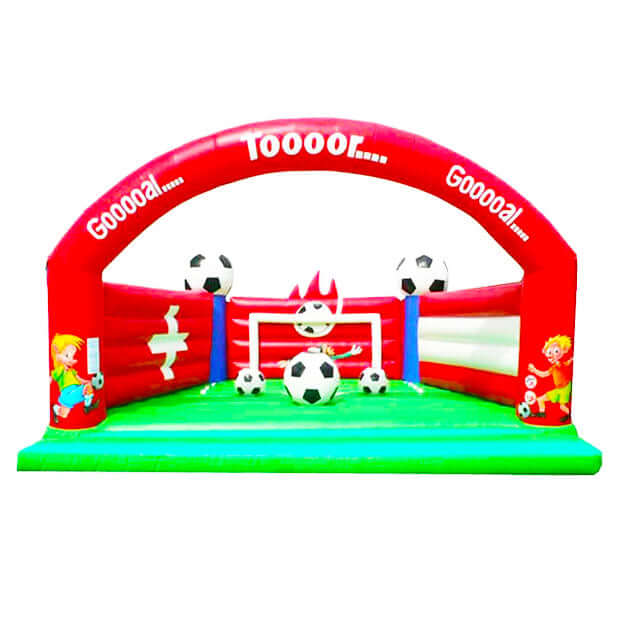 Hüpfburg Fußball mit 3D Ball mieten bei Happy Fun