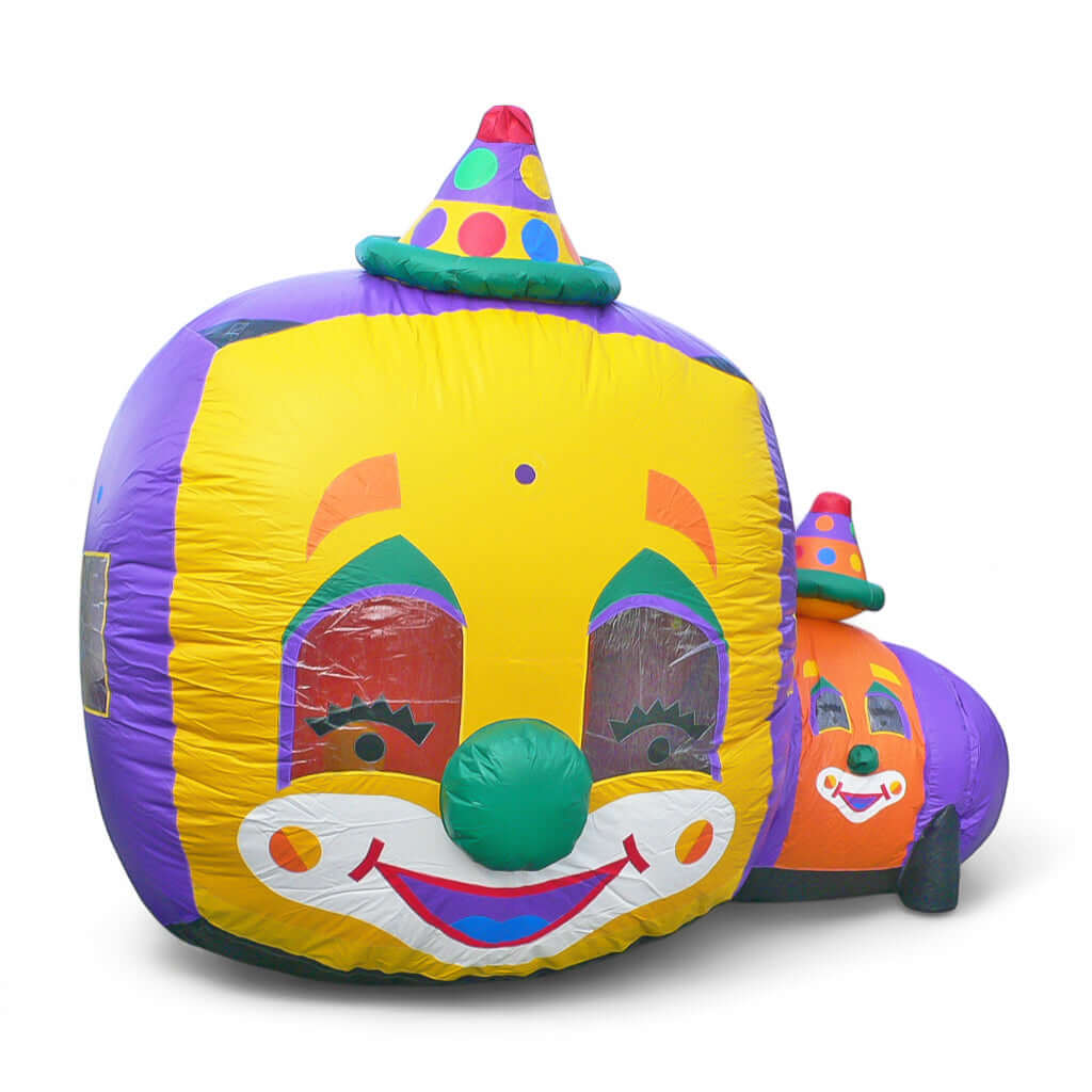 Tunnelspielgerät Windballon Clown mieten bei Happy Fun