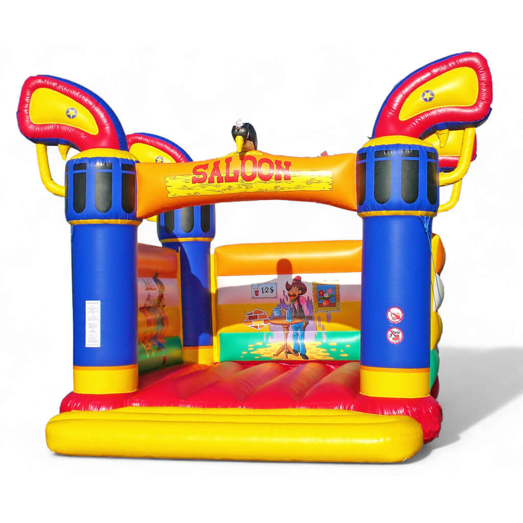 Hüpfburg Saloon - Wilder Westen für kleine Cowboys mieten bei Happy Fun