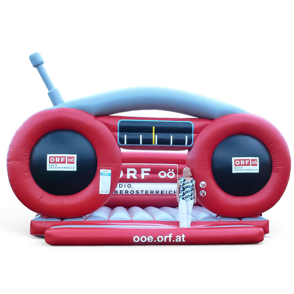 Hüpfburg Radio mit Antenne mieten bei Happy Fun