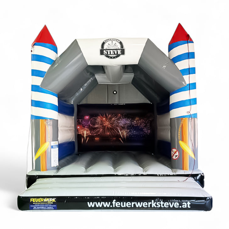 Hüpfburg Feuerwerk Rakete - Pyrotechnik mieten bei Happy Fun