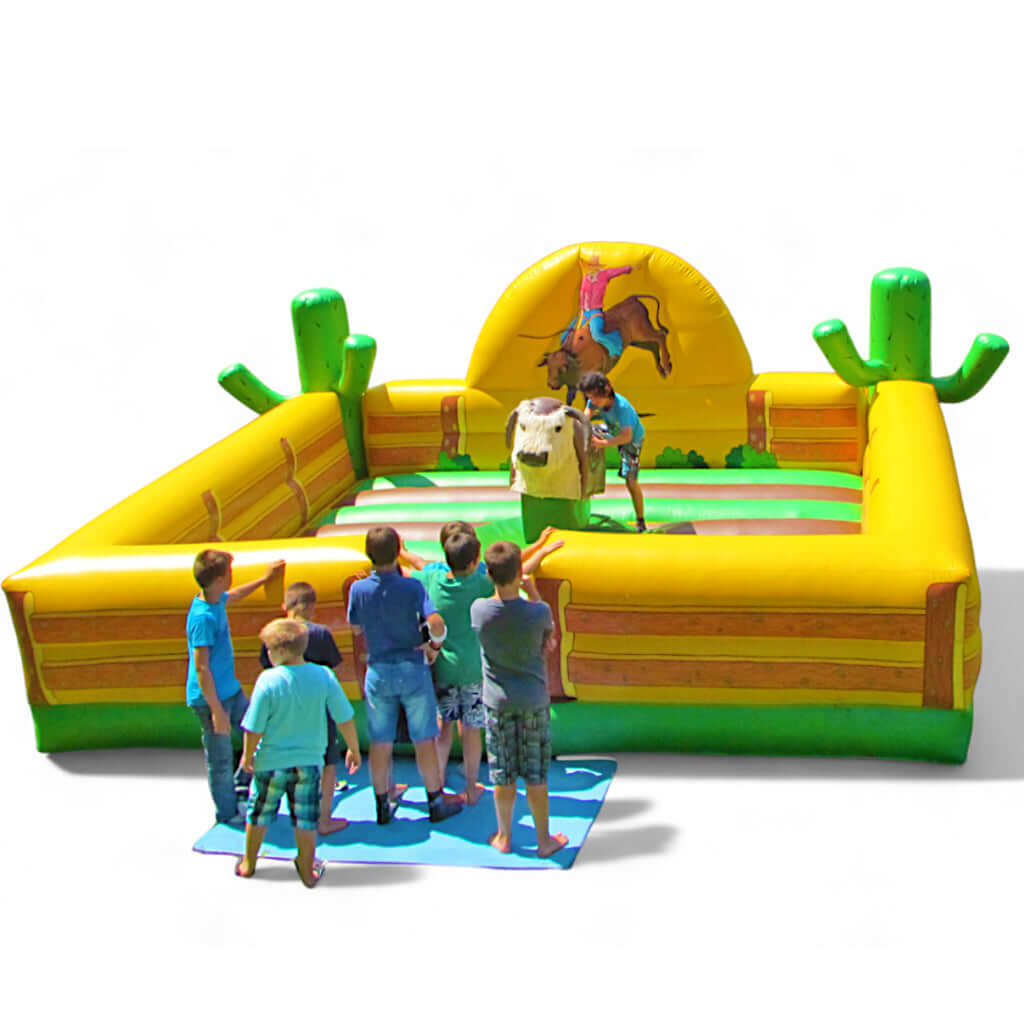Rodeo Bullriding Komplettanlage eckig Western mieten bei Happy Fun