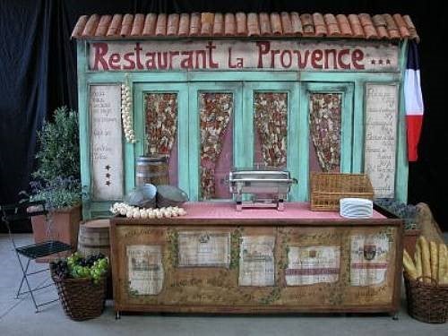 Provence Hausfassaden, Frankreich, Paris, Hausfront, Marktstand – 2