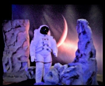 Mondlandschaft - Mondgestein - Space - Weltraum - Weltall - All - Galaxie - Dekoration - Event – 4
