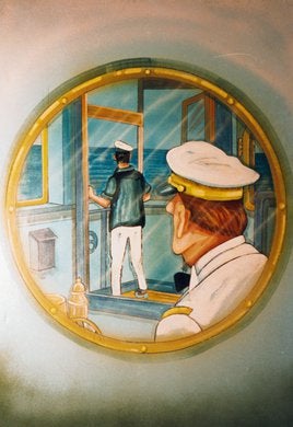 Schiffs - Kulisse, Schiffsbrücke - Kulisse, Kapitän, Maritim – 2