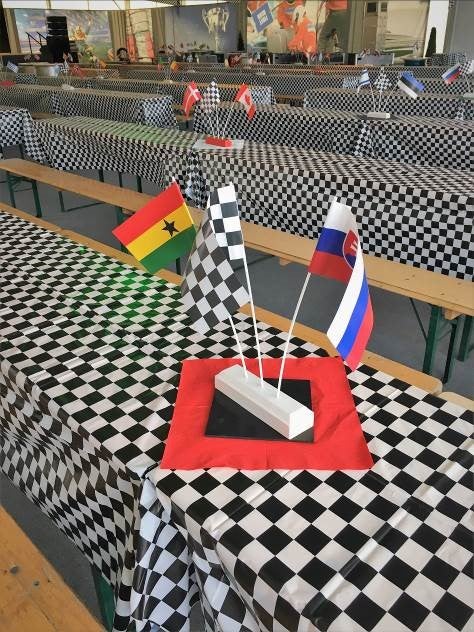 Tischdecken, Karomuster, Formel 1, Rennsport, Tisch, Decken