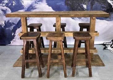 Hochtische, Stehtisch, Rustikal Stehtheke - Theke - Bar - Barhocker - Tisch - Thekentisch -