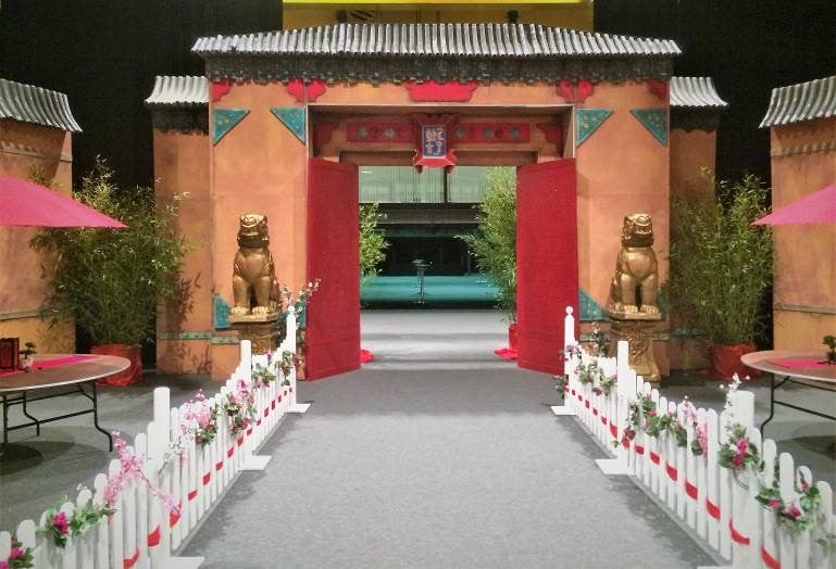 Chinesisches Eingangstor, China, Tor, Tür
