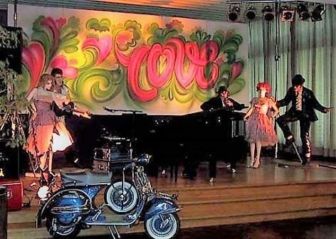 70er Jahre Kulisse, Love, Liebe, Bild, Bühnendekoration – 2