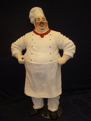 Koch Figur, französischer, dicker Koch, Kochen, Restaurant, Küche, Kochen – 2