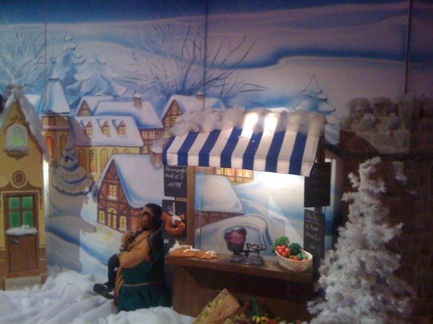 Märchenhafte Weihnachtsstadt, Weihnachten, Schnee, Haus, Hauskulisse Hausfassade – 3