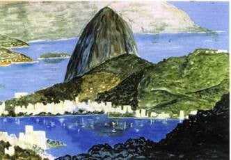 Brasilien Rio Kulisse, Rio de Janeiro, Copacabana, Zuckerhut