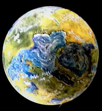 Planet Erde - Weltraum - Weltall - All - Galaxie - Dekoratione - Event