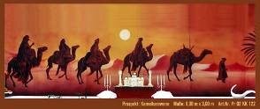 Kamel Karawanen - Kulisse, Nomade, Ägypten, Wüste