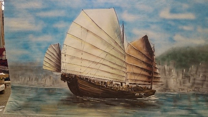 China, Honkong, Dekoration, Kulisse, Dschunke - Asien - Event - Dekoration – 2