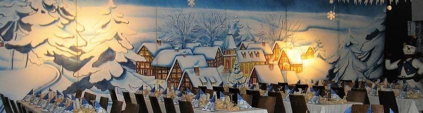 Winterdorf - Kulisse, Winter, Weihnachten, Schnee