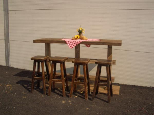 Hochtische, Stehtisch, Rustikal Stehtheke - Theke - Bar - Barhocker - Tisch - Thekentisch - – 2