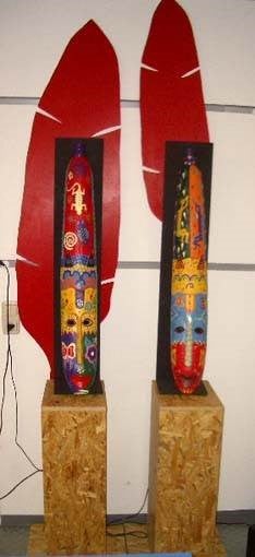 Afrikanische Masken, Afrika, Regentanz – 2