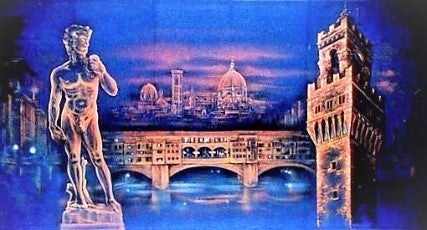 Toskana Kulisse, Bühnenbild, Florenz, Italien
