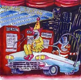 Gasoline - Kulisse, Karneval, Clown, Tankstelle – 2