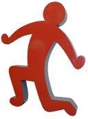 Keith Haring Figuren, 80er Jahre, Holzaufsteller – 4