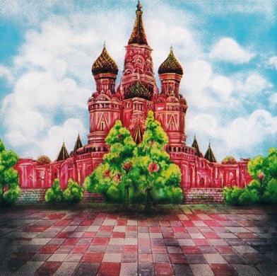 Moskau Kulisse, Kirche, Kathedrale, Roter Platz, Russland – 2
