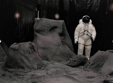 Mondlandschaft - Mondgestein - Space - Weltraum - Weltall - All - Galaxie - Dekoration - Event – 3