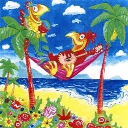 Papagei - Kulisse, Vogel, Strand, Meer – 2