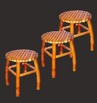 Asiatische Sitzmöbel - Hocker - Stuhl - Asien - China - Japan - Sitzbank - Bambus – 2