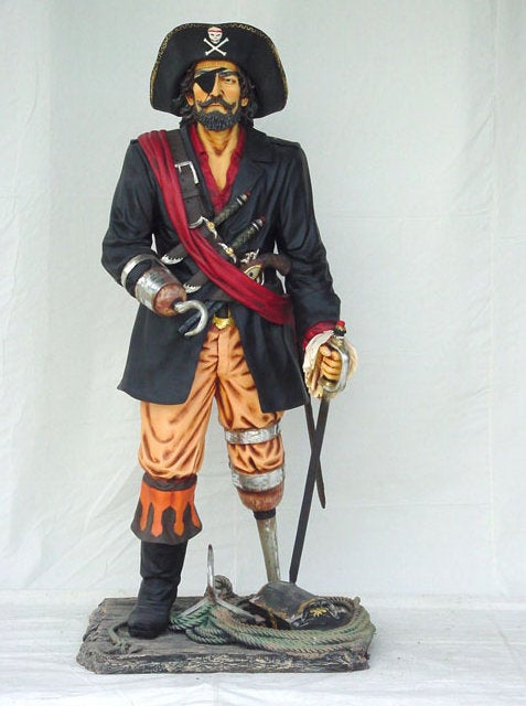 Pirat Figur, Kapitän, Schiff, Seeräuber, Piraterie, Piraten